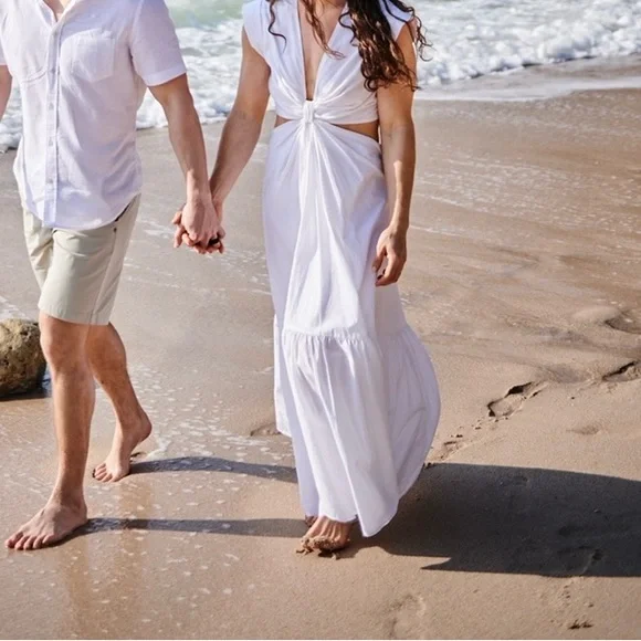 A. L. C. Alexandria dress in white size 4. Worn once and dry cleaned! - Picture 7 of 8